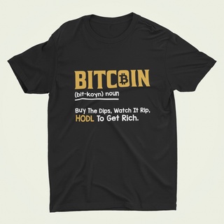 เสื้อยืดบิทคอยน์ เสื้อยืดคริปโต เสื้อยืดบิทคอยน์ ลาย Bitcoin (noun)