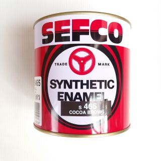 สีน้ำมัน เคลือบเงา สีน้ำตาล เบอร์ S 465 ขนาดแกลลอน(3.4ลิตร) เซฟโก้ SEFCO Synthetic Enamel