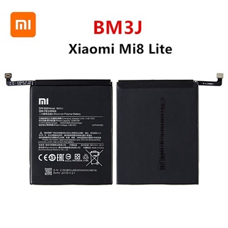 Xiao Mi BM3J 3350MAh แบตเตอรี่สำหรับ Xiaomi 8 Lite MI8 Lite BM3J โทรศัพท์คุณภาพสูงเปลี่ยนแบตเตอรี่