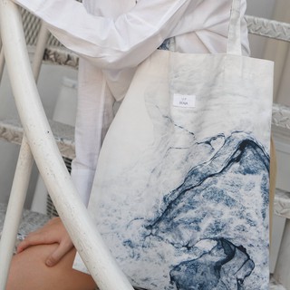 RINA totebag- Grey Granite (กระเป๋าผ้า กระเป๋าสะพายข้าง กระเป๋าไปเรียน กระเป๋าเคียง  กระเป๋าสะพายไหล่)