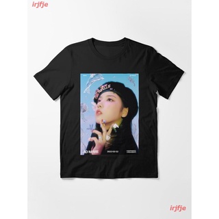 New NMIXX JIWOO O.O Essential T-Shirt ผู้หญิง ดพิมพ์ลาย ดผ้าเด้ง คอกลม cotton ความนิยม discount Unisex