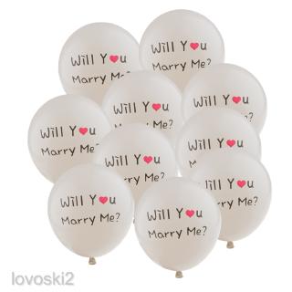 ลูกบอลรูปหัวใจ will you marry me 10 ชิ้นสําหรับตกแต่งงานแต่งงาน