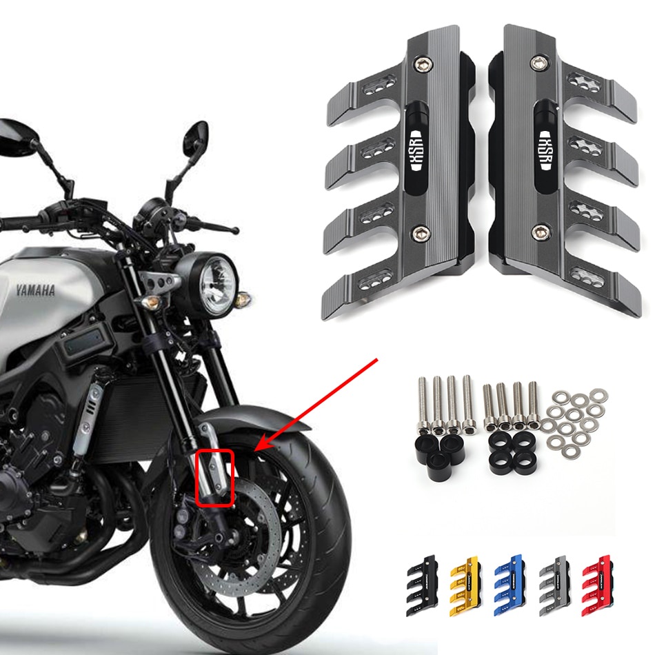 สําหรับ YAMAHA XSR700 XSR155 XSR 700 155 รถจักรยานยนต์ Mudguard ด้านหน้าส้อม Protector Guard Block ด้านหน้า Fender Slider อุปกรณ์เสริม