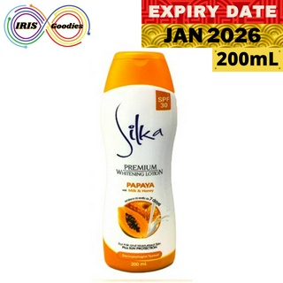 SILKA Papaya Premium Whitening Lotion With Milk &amp; Honey SPF 30  200 mL