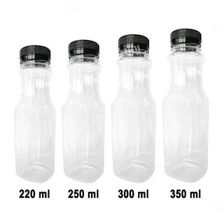 ขวดพลาสติก​ PET​ 350ml 150​ ขวด เลือกสีฝาได้