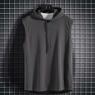 HOT sale 🔥COD M-3XL🔥 Korean fashion sport black loose vest men