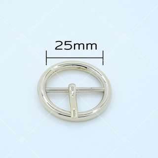 ปลีก/ส่ง.. (1ชิ้น) หัวเข็มขัดวงกลม 2.5ซม. งานซิ้ง ชุบเกรดA ไ…