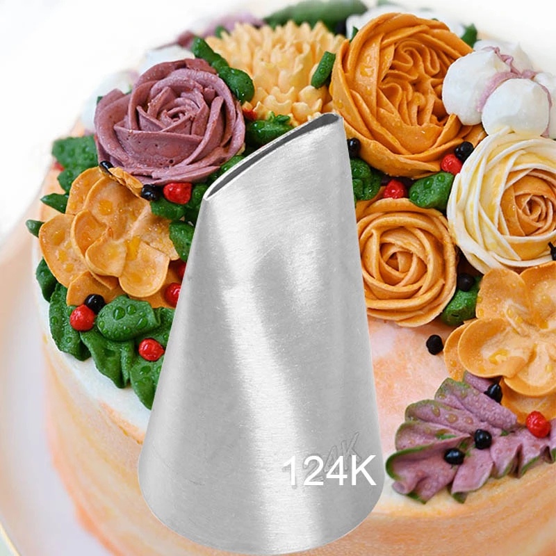 หัวบีบครีม 124K 125K 126K หัวบีบครีมดอกกุหลาบ หัวบีบกุหลาบ เบอร์ 124K 125K และ 126K