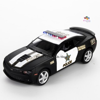 ProudNada Toys ของเล่นเด็กรถเหล็กโมเดลตำรวจเชฟโรเลต POLICE Chevrolet Carnaro 1:38 KT5383