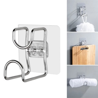 Stainless Steel Washbasin Stand Kitchen Wall Hanging Washbasin Hook Bathroom Punch-Free Storage Rack Multifunctional Shelf