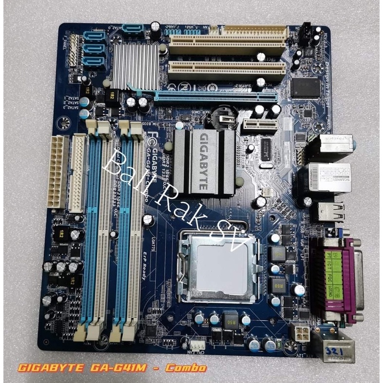 เมนบอร์ด GIGABYTE GA-G41M - Combo / LGA 775  /DDR2 DDR3