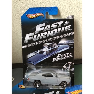 2012 Hot Wheels Fast &amp; Furious Official Movie Merchandise 70 Chevelle SS #5/8