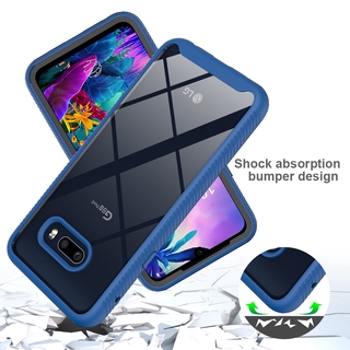 LG V60 G8 ThinQ/V50S/G8X Front Back Full protection Case Clear TPU Soft silicone Back Cover Anti-Knock Phone Casing 2 in 1 Frame Shockproof