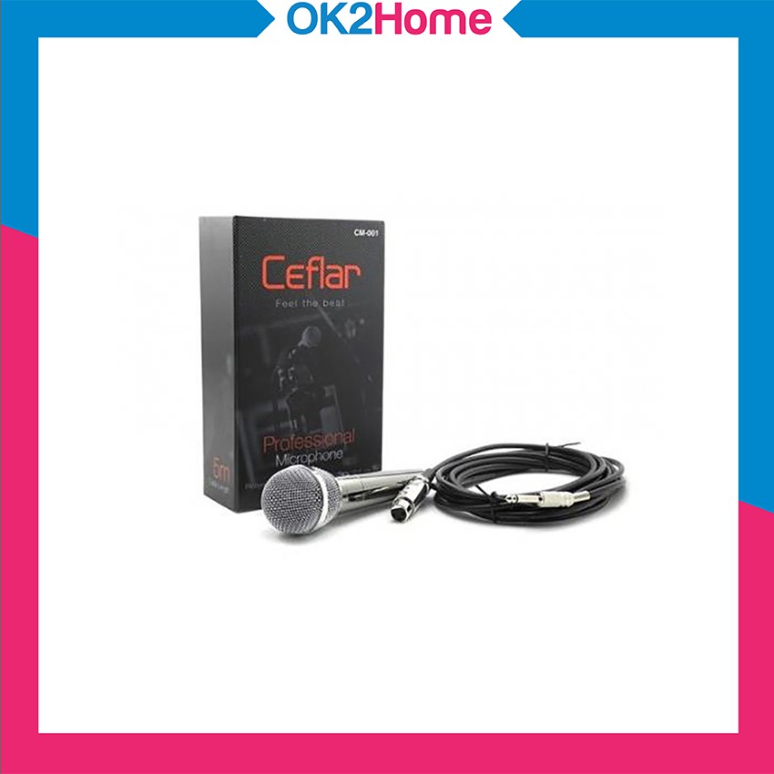 Ceflar Microphone ไมค์โครโฟน รุ่น CM-001 - สีดำ