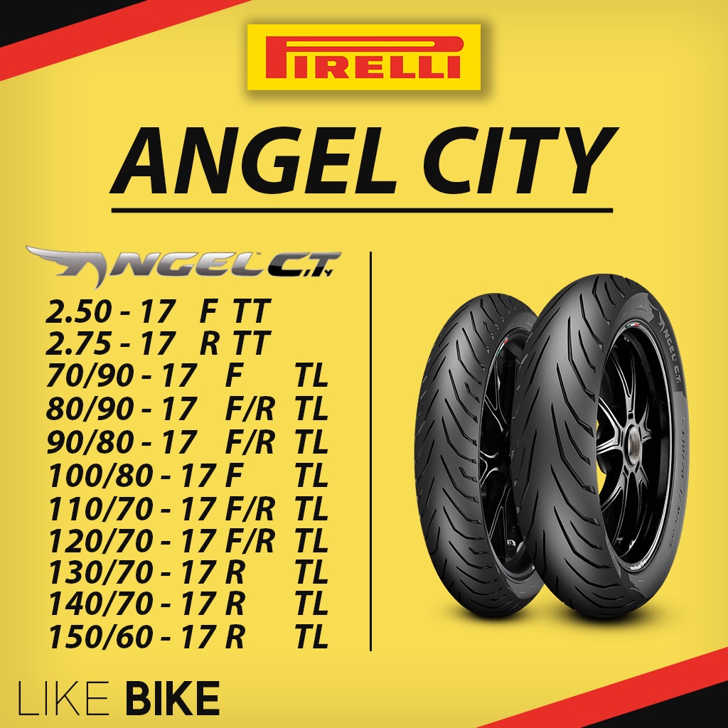 ยาง Pirelli Angel City ขอบ 17 พีรารี่ ยางรถมอเตอไซค์ สำหรับ WAVE R15 Mslaz อื่นๆ