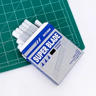SUPER BLADE ใบมีดคัตเตอร์ ใบคัตเตอร์ 45 องศา / 30องศา (ใบมีดเฉียง) สำหรับ มีดคัตเตอร์เล็ก ใหญ่