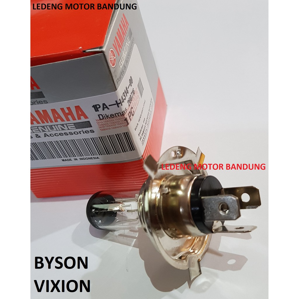 หลอดไฟหน้า Yamaha 3C1 ของแท้ Byson Vixion H4 HS1 12v