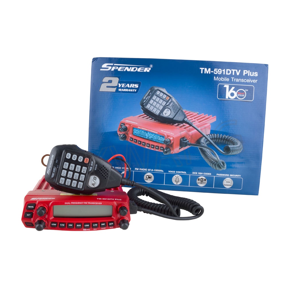 SPENDER วิทยุสื่อสาร Walkie Talkie รุ่น TM-591DTV PLUS สีแดง