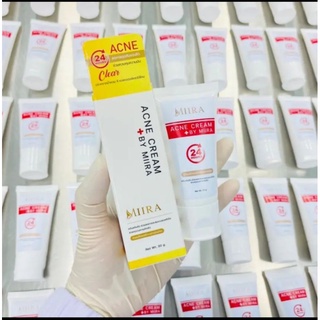 ครีมแต้มสิวมิรา ACNE CREAM BY MIIRA 30g. ครีมแต้มสิว ช่วยลดการสะสมของแบคทีเรียสาเหตุของการเกิดสิว