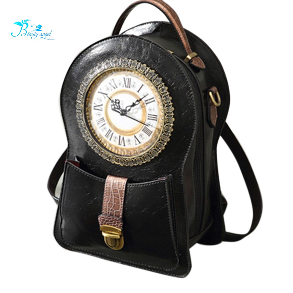 กระเป๋าสะพายไหล่กระเป๋าถือแฟชั่นสําหรับสตรีสีดํา-