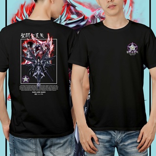 เสื้อยืด พิมพ์ลายอนิเมะ Saint Seiya The Dark Lord Hades สีดํา และสีขาว MIMI_001