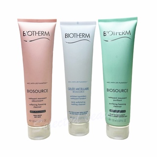 Biotherm Biosource ( Purifying / Daily / Softening ) Foaming Cleanser 150ml (ฉลากไทย)