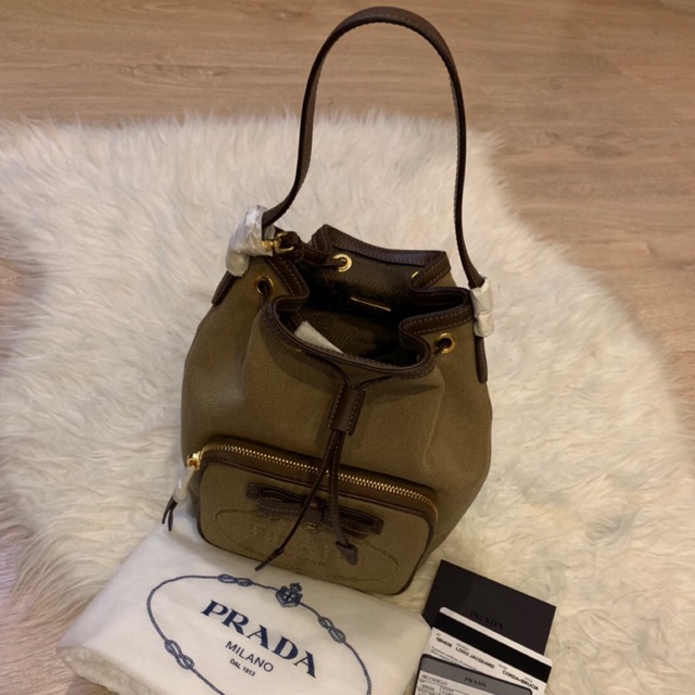 Prada bucket store bag 2019