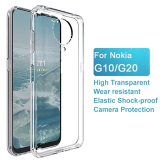 Imak Nokia G20 กันกระแทก ซิลิโคน TPU เคสนิ่ม Nokia G10 ใส ด้านหลัง นิ่ม เคสโทรศัพท์