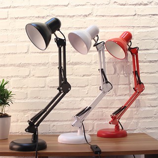 โคมไฟอ่านหนังสือ โคมไฟตั้งโต๊ะ ปรับระดับได้รอบทิศทาง Table Reading Lamp Adjustable E27 MAX 60W orkmrt