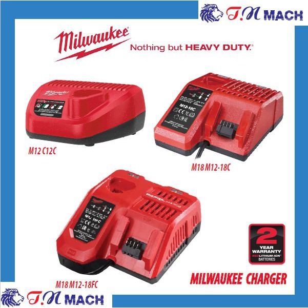 MILWAUKEE FUEL M12 M18 CHARGER C12C / M12-18C / M12-18FC