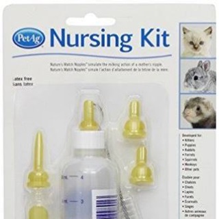 ชุดขวดนมป้อนสัตว์เลี้ยง PetAg KMR Nursing Kit 2oz Bottle