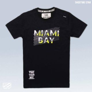 Miami Bay เสื้อยืด รุ่น Shooting Star สีดำ