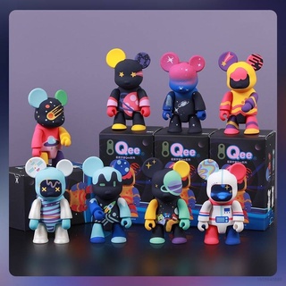 Ht3 โมเดลฟิกเกอร์ Violent bear QEE Action Figure Unknown baby Technology baby Mars baby tide play พร้อมกล่องสุ่ม