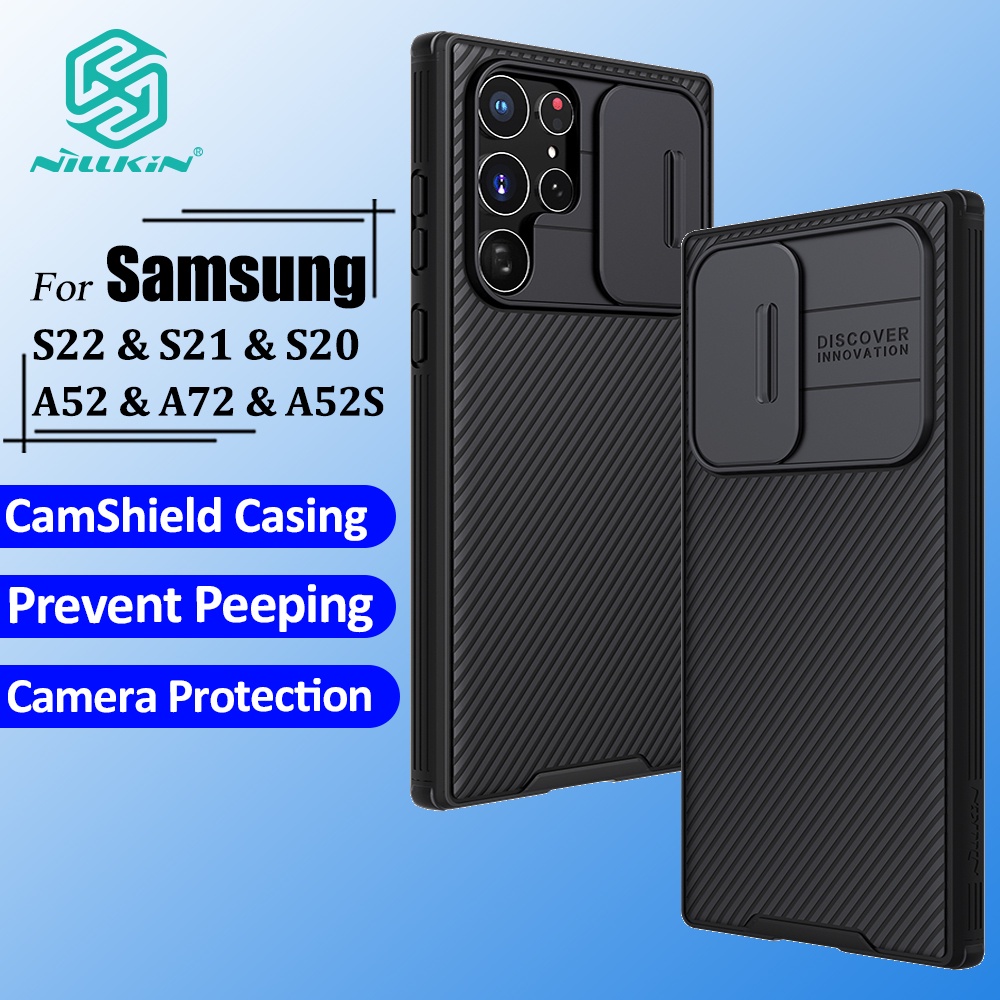 NILLKIN SAMSUNG Nillkinเคสโทรศัพท์สําหรับsamsung S25 Ultra S24 Ultra S23 Ultra S22 S21 FE S20 FE S24 FEA55 A54 A52 หมายเหตุ 20 Ultra A71 A51 S24 Plusกรณี