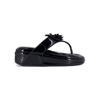 SHU SOFASHOES SWEETCHIC GLOSSY BLACK รองเท้าแตะหญิง