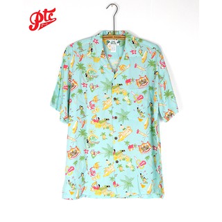 เสื้อฮาวาย Two Palms Vintage Aloha Aqua