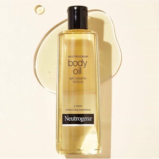 นูโทรจีนา ออยบำรุงผิว บอดี้ ออยล์ ไลท์ เซซามี่ 250 มล. Neutrogena Body Oil Light Sesame 250 ml.