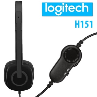 Logitech H151 ชุดหูฟังสเตอริโอพร้อมไมโครโฟน.