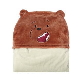 MINISO ผ้าห่ม ผ้าห่มคลุมตัว ผ้าห่มมีหมวก ผ้าคลุมกันหนาว We Bare Bears Collections 4.0 Throw Blanket