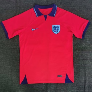 เสื้อกีฬาแขนสั้น ลายทีมชาติฟุตบอล England red poLo 22-23 แห้งเร็ว ไซซ์ S-XXL AAA