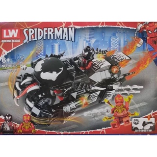 Spiderman ตัวต่อ สไปเดอร์แมน เวนนั่ม ยานยนตร์ LW 251 ชิ้น กับ 247 ชิ้น