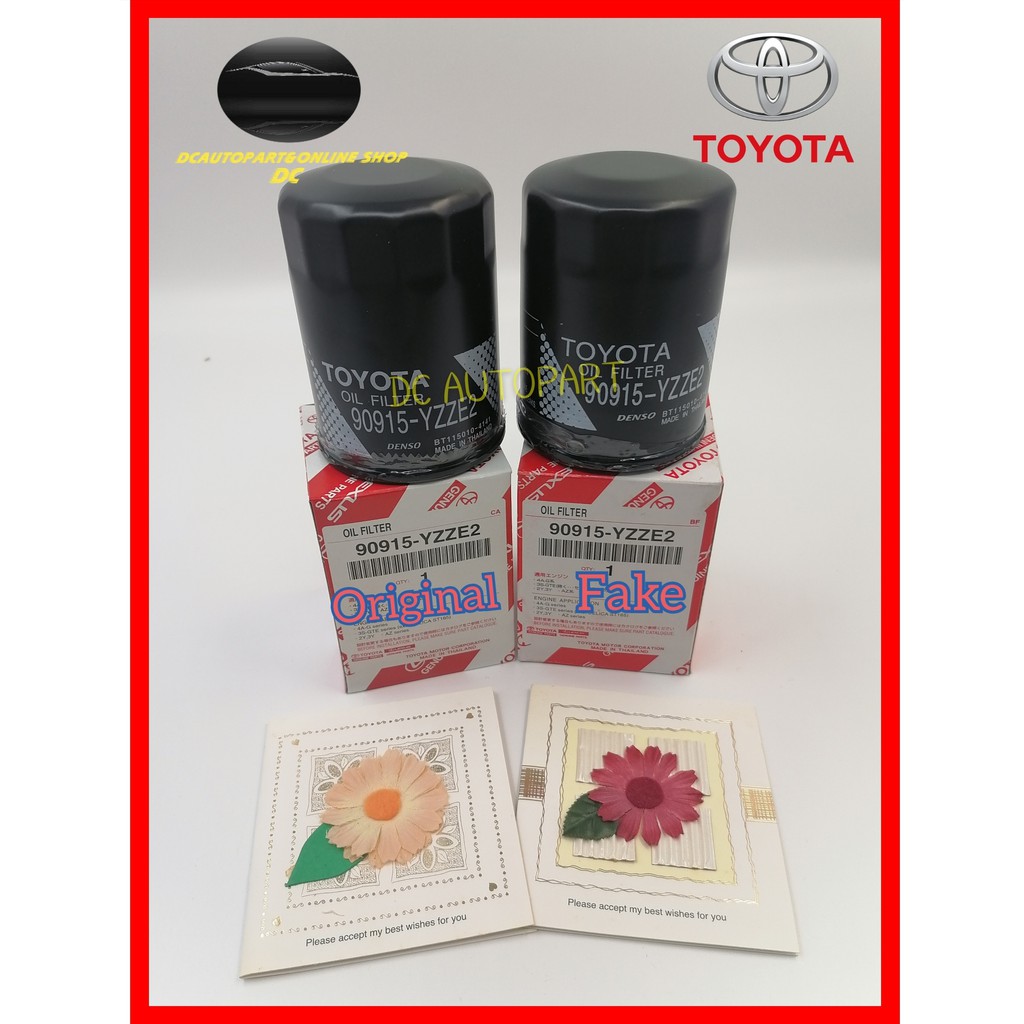 กรองน้ํามันเครื่อง 90915-YZZE2 TOYOTA VIOS ALTIS CAMRY VELLFIRE HARRIER ESTIMA ACR30 WISH กรองน้ํามั