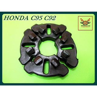 HONDA C95 C92 ABSORBER REAR WHEEL HUB SET (4 PCS.) // ยางกันกระชาก ยางดุมหลัง สีดำ (เซ็ท 4 ชิ้น) สินค้าคุณภาพดี