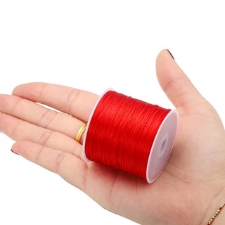 เอ็นยืดร้อยลูกปัด 1mm * 50m ไหมยืดตราเพชร ม้วนใหญ่ เอ็นคริสตัลยืดหยุ่นสูง สำหรับทำสร้อยข้อมือ DIY อุปกรณ์ทำเครื่องประดับ