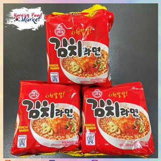 🍜บะหมี่กึ่งสำเร็จรูปเกาหลี โอโตกิ กิมจิ ราเมน น้ำซุปรสกิมจิ (Brand OTTOKI KIMCHI RAMEN) 오뚜기 김치라면🍥