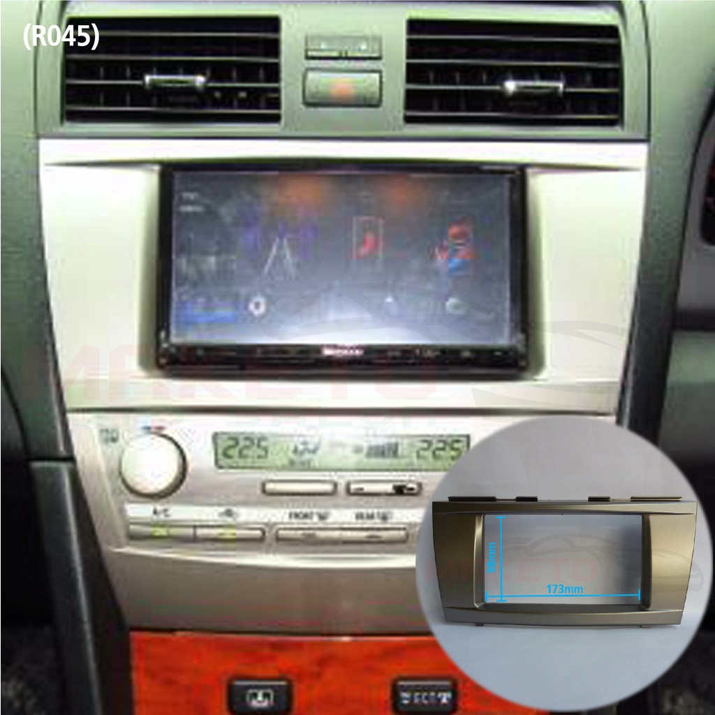 (R045) กรอบ วิทยุใส่จอ 6.2-7 inch. or 2 din. สำหรับรถยนต์ Toyota CAMRY 2006-2012
