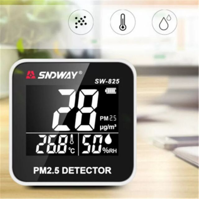 เครื่องเช็คฝุ่น อุณหภูมิ ความชื้น PM2.5 Detector PM 2.5 SNDWAY แท้