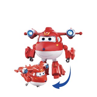 Super Wings หุ่นยนต์ของเล่น Transforming-Supercharge Jett