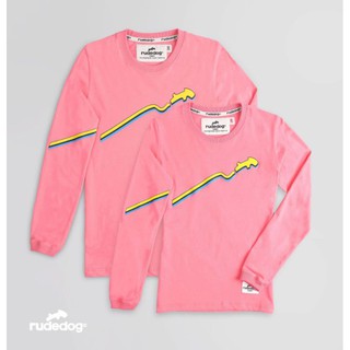 Rudedog เสื้อยืดแขนยาว รุ่น Skyline สีชามพู (ราคาต่อตัว)