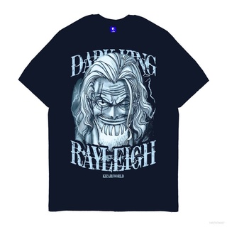 Top เสื้อยืดแขนสั้นลําลอง ทรงหลวม พิมพ์ลายกราฟฟิค One Piece SILVERS RAYLEIGH พลัสไซซ์